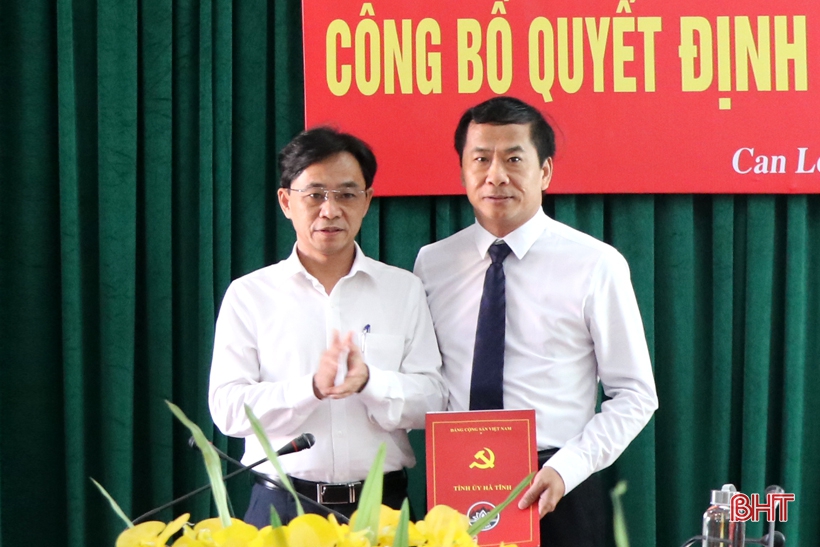 Ông Võ Xuân Linh giữ chức Phó Bí thư Thường trực Huyện ủy Can Lộc