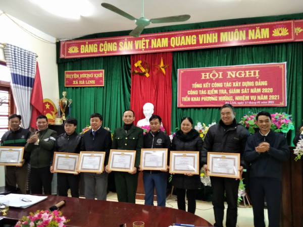 Xã Hà Linh tổ chức tổng kết công tác xây dựng Đảng, kiểm tra, giám sát năm 2020