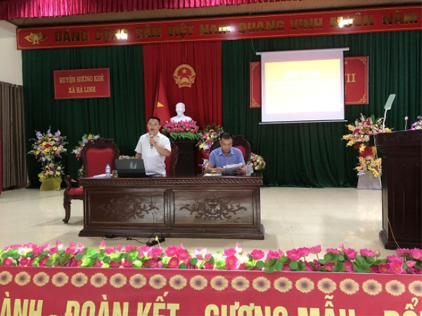 Xã Hà Linh tổ chức Hội nghị giao nhiệm vụ diễn tập chiến đấu trong khu vực phòng thủ năm 2022